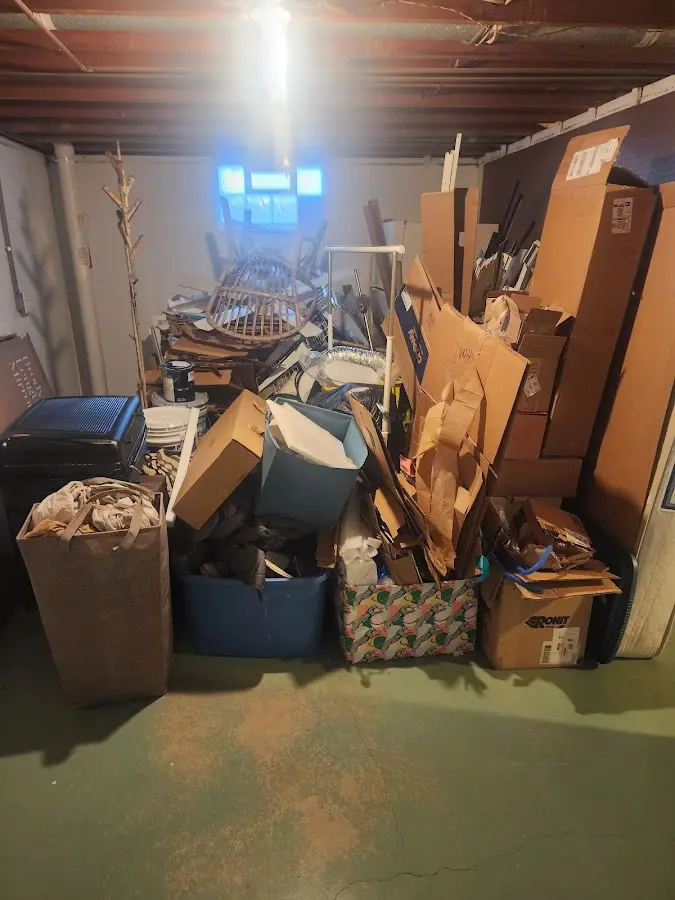 Roll-off dumpster container at job site for 20 Yard Dumpster Rental in Mill Creek